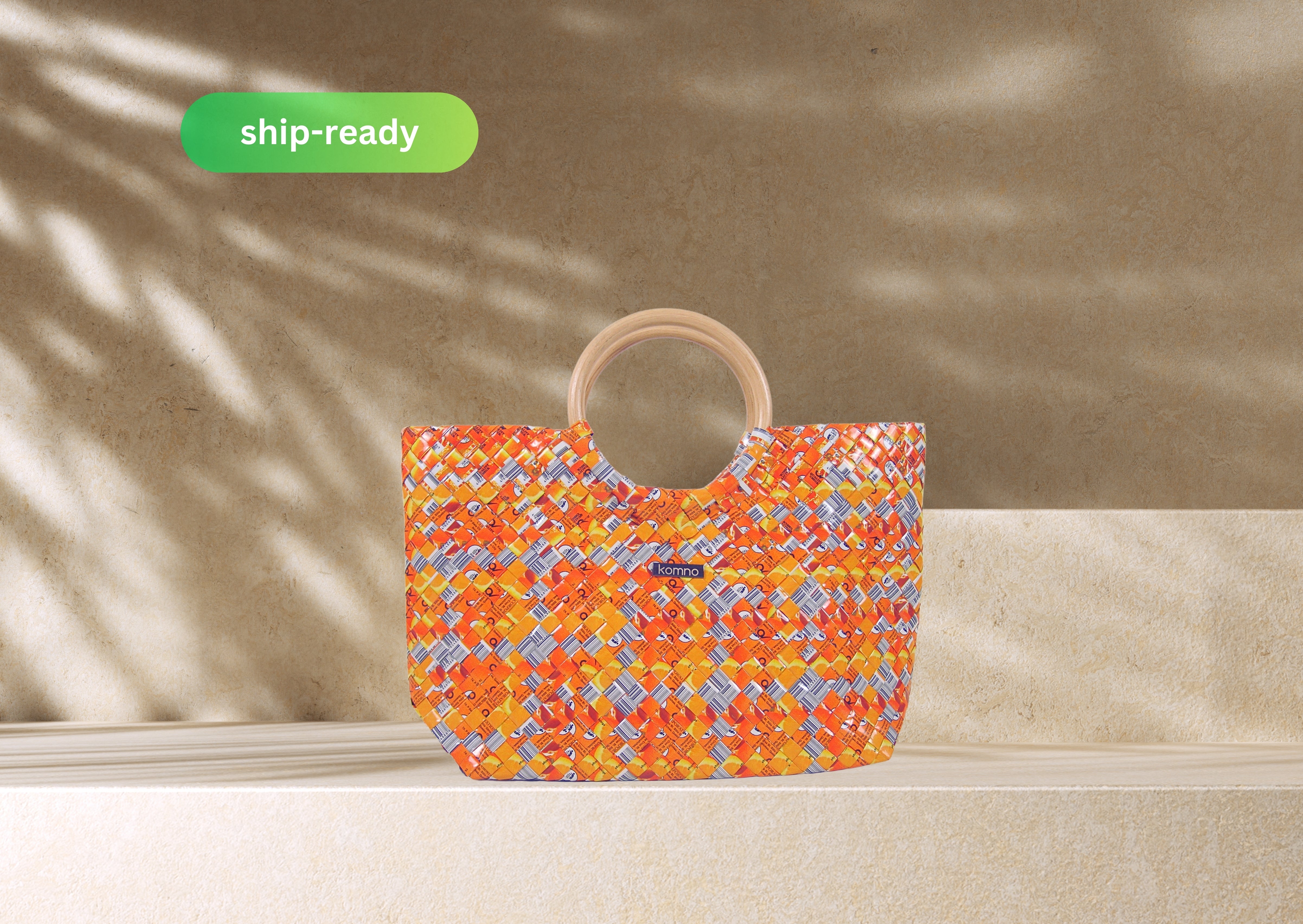 Santa Fe Tote Small - Spiced Tangerine