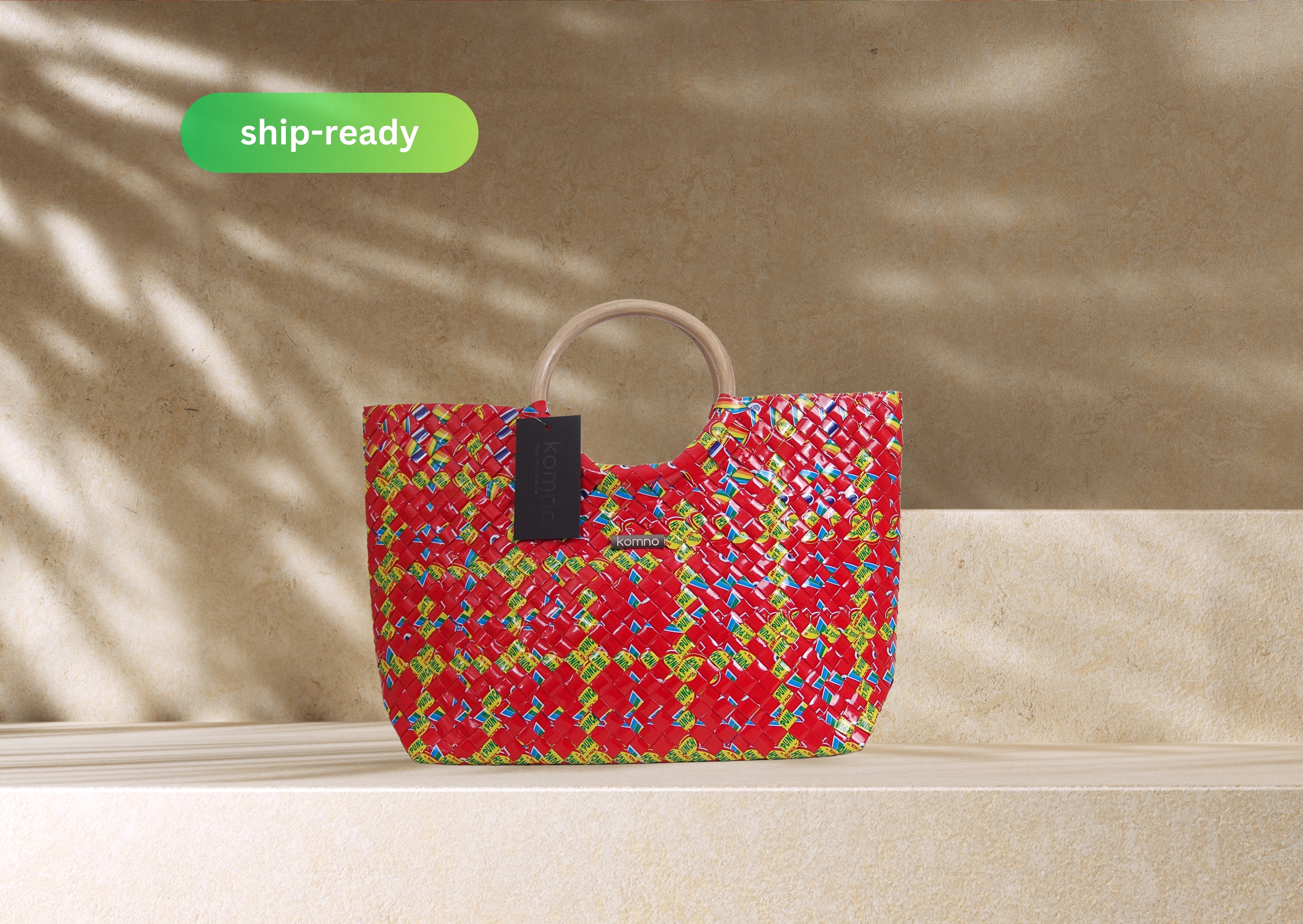 Santa Fe Tote Small - Scarlet Amber