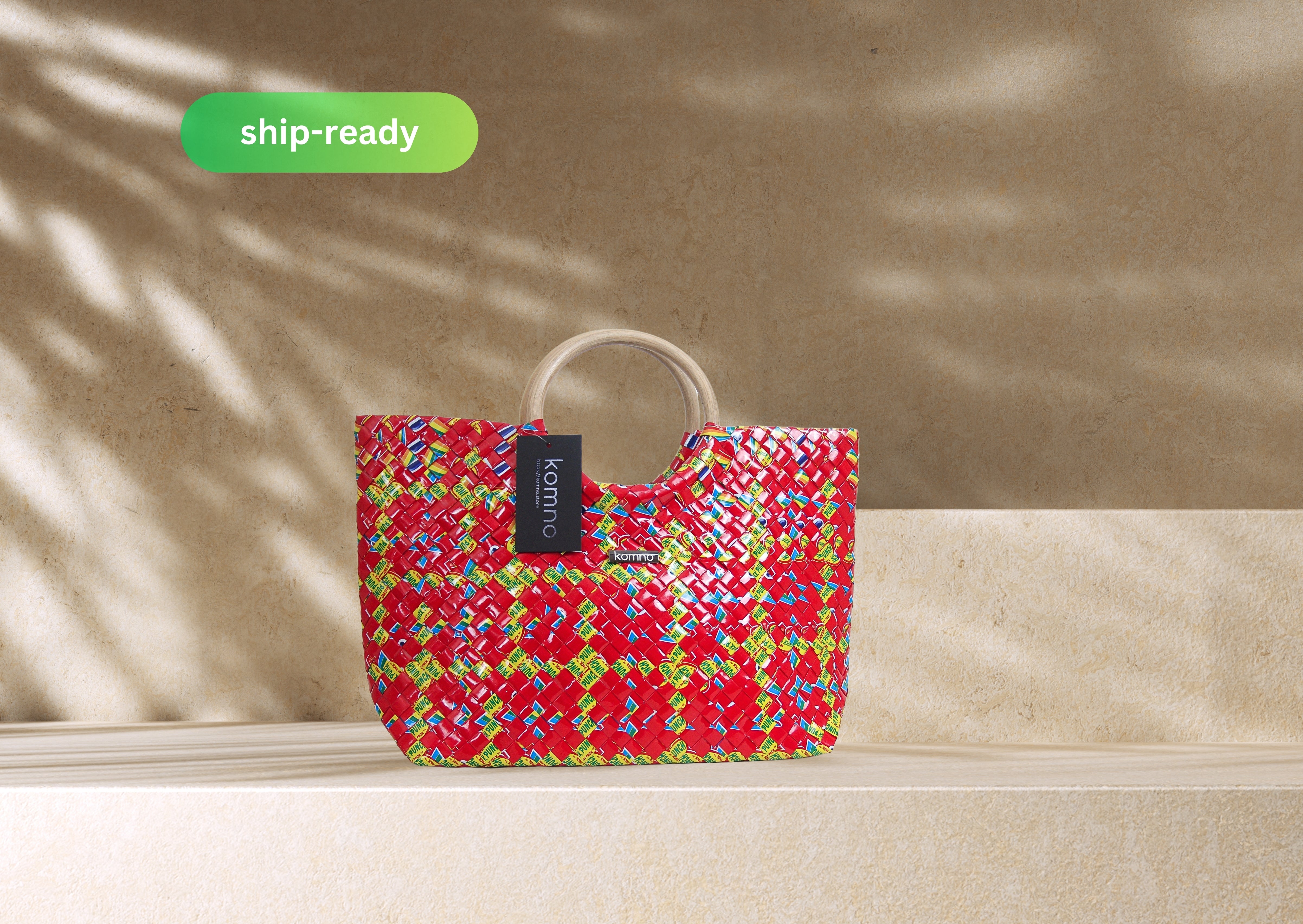 Santa Fe Tote Small - Scarlet Amber