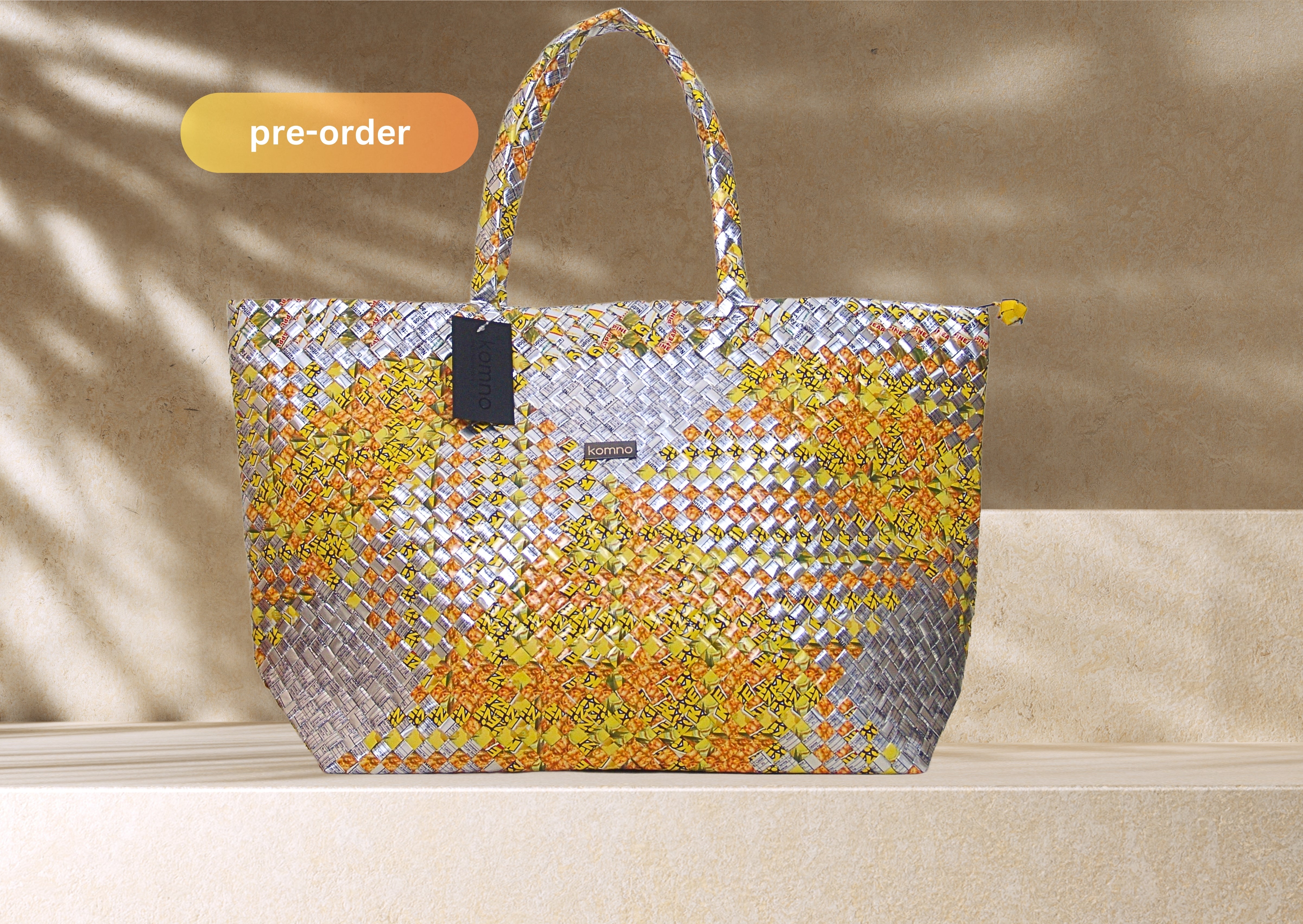 Jindalee Shoulder Bag with Zipper Semi-Large - Citrus Bloom