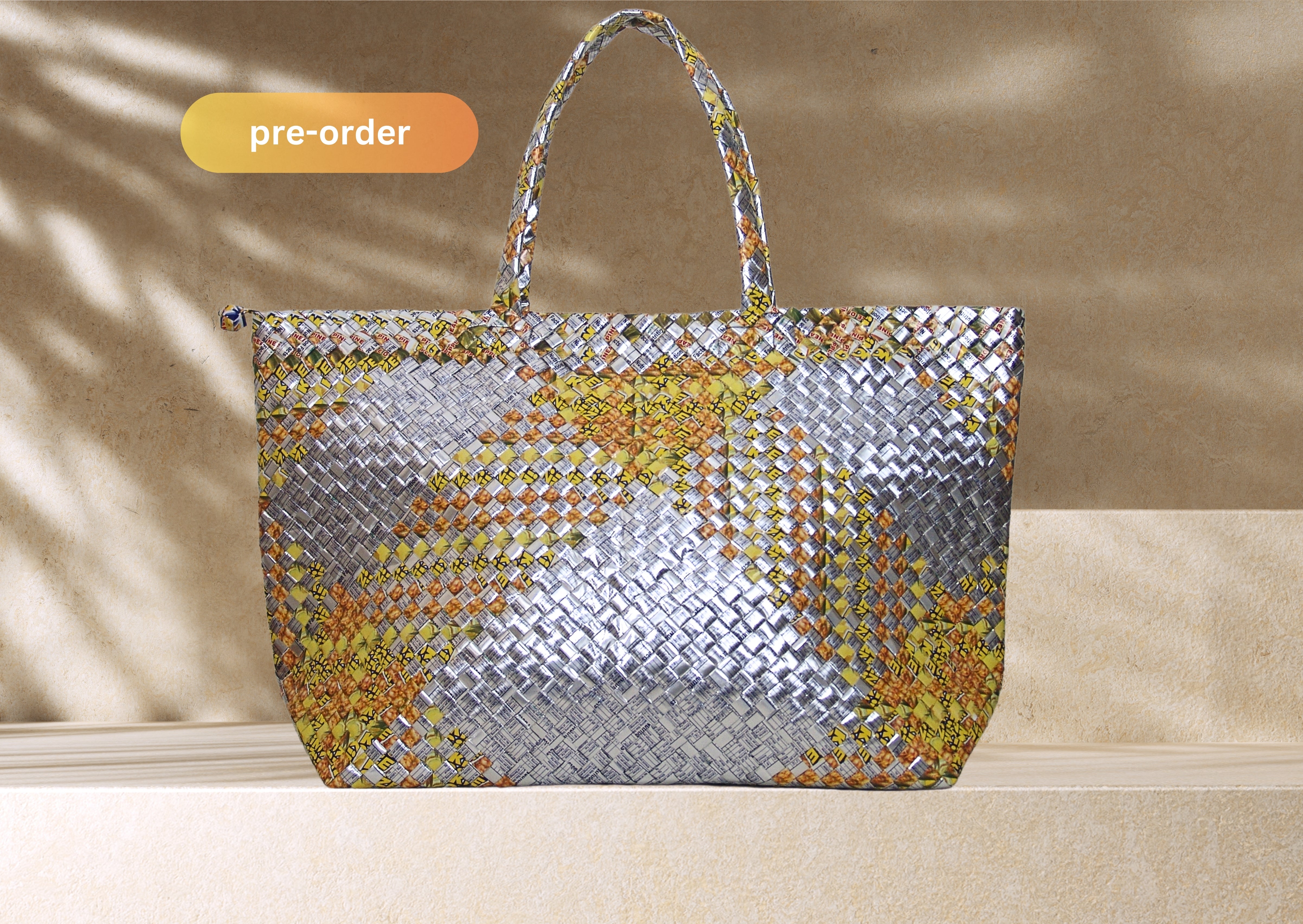 Jindalee Shoulder Bag with Zipper Semi-Large - Citrus Bloom